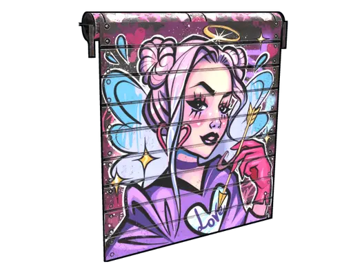 Lovers' Arrow Garage Door