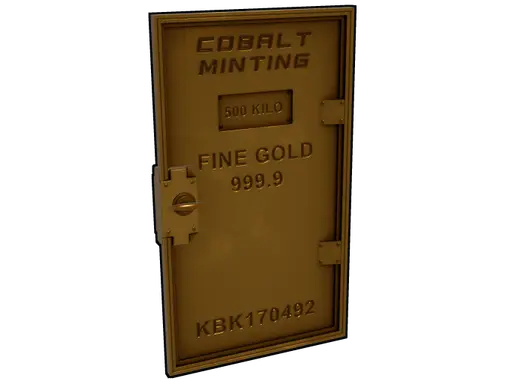 Minted Gold Armored Door