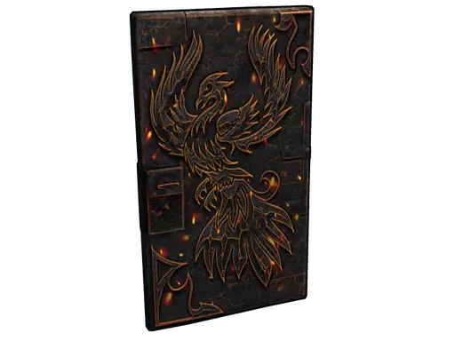 Fire Phoenix Metal Door