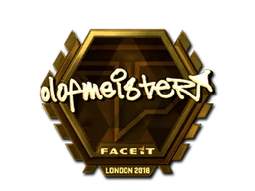 Sticker | olofmeister (Gold) | London 2018