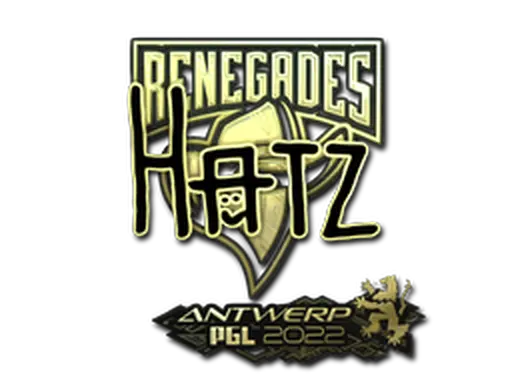Sticker | hatz (Gold) | Antwerp 2022