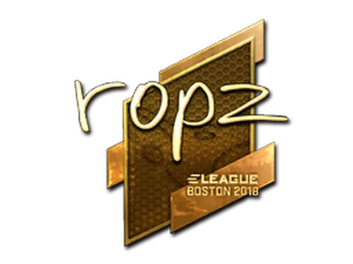 Sticker | ropz (Gold) | Boston 2018
