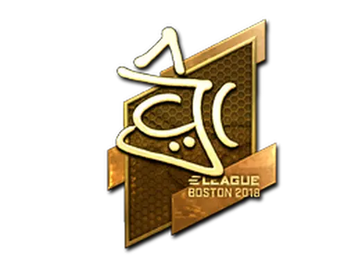 Sticker | chrisJ (Gold) | Boston 2018