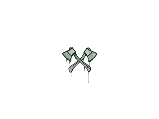 Sealed Graffiti | X-Axes (Cash Green)