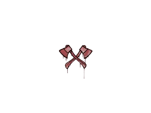 Sealed Graffiti | X-Axes (Blood Red)