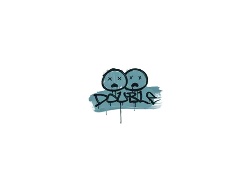 Sealed Graffiti | Double (Wire Blue)