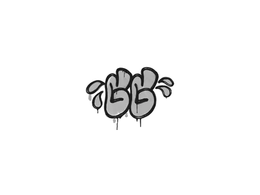 Sealed Graffiti | GGWP (Shark White)