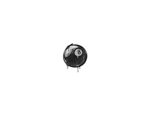 Sealed Graffiti | 8-Ball (Shark White)