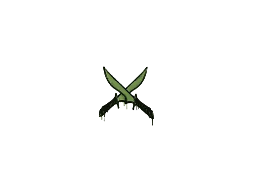 Sealed Graffiti | X-Knives (Battle Green)