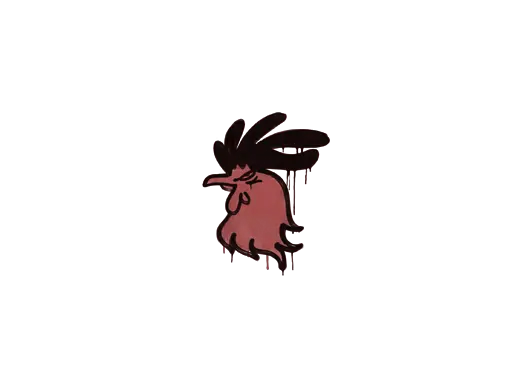 Sealed Graffiti | Cocky (Blood Red)