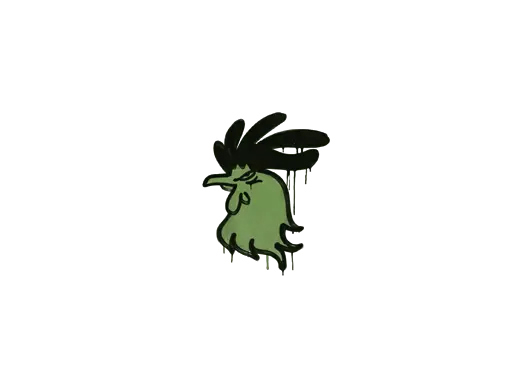 Sealed Graffiti | Cocky (Battle Green)