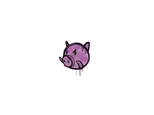 Sealed Graffiti | Piggles (Bazooka Pink)