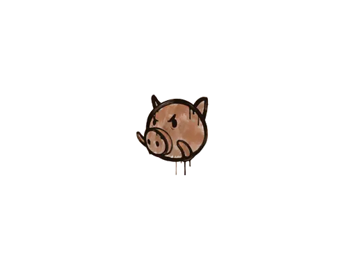 Sealed Graffiti | Piggles (Tiger Orange)