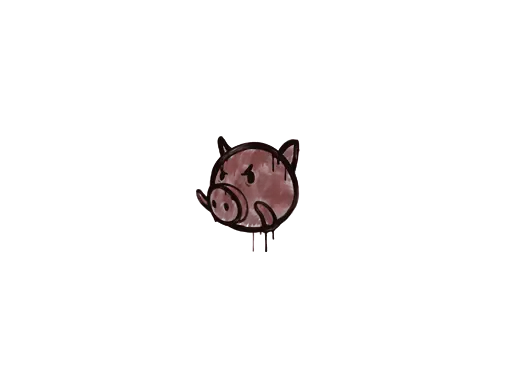 Sealed Graffiti | Piggles (Brick Red)