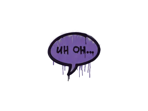 Sealed Graffiti | Uh Oh (Monster Purple)