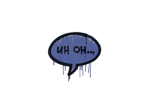 Sealed Graffiti | Uh Oh (SWAT Blue)