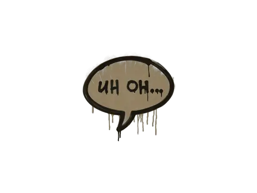 Sealed Graffiti | Uh Oh (Dust Brown)