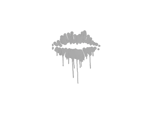 Sealed Graffiti | Kiss (Shark White)