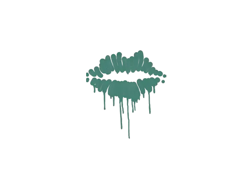 Sealed Graffiti | Kiss (Frog Green)