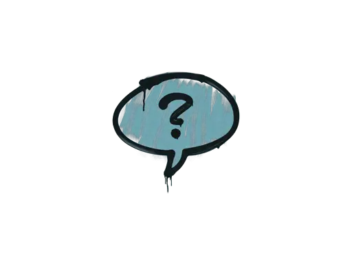 Sealed Graffiti | Question Mark (Wire Blue)