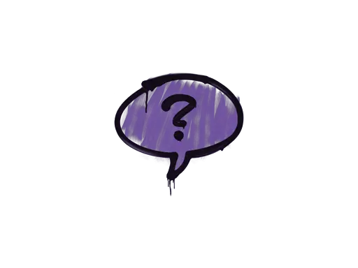 Sealed Graffiti | Question Mark (Monster Purple)
