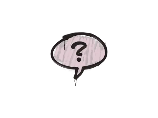 Sealed Graffiti | Question Mark (War Pig Pink)