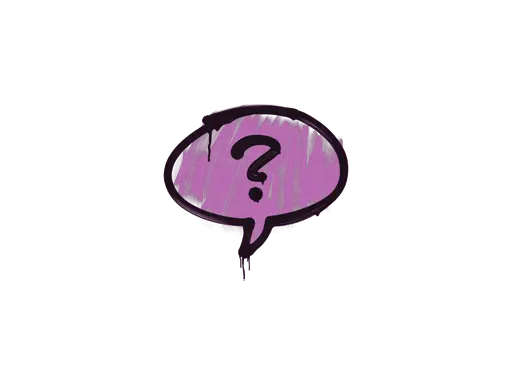 Sealed Graffiti | Question Mark (Bazooka Pink)