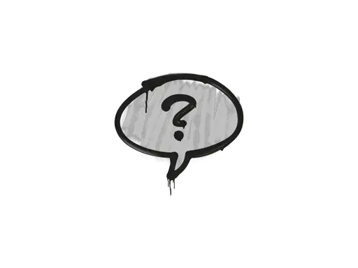 Sealed Graffiti | Question Mark (Shark White)
