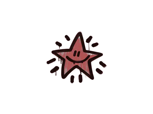 Sealed Graffiti | Shining Star (Blood Red)