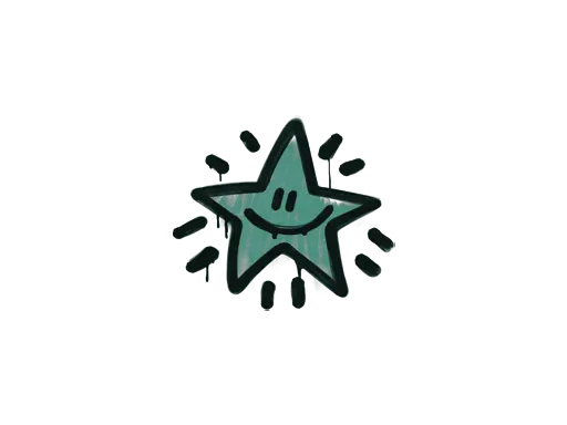 Sealed Graffiti | Shining Star (Frog Green)