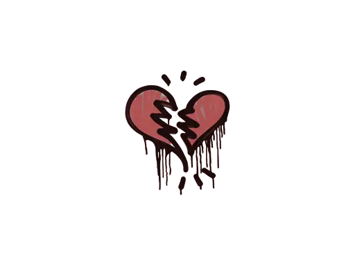 Sealed Graffiti | Broken Heart (Blood Red)