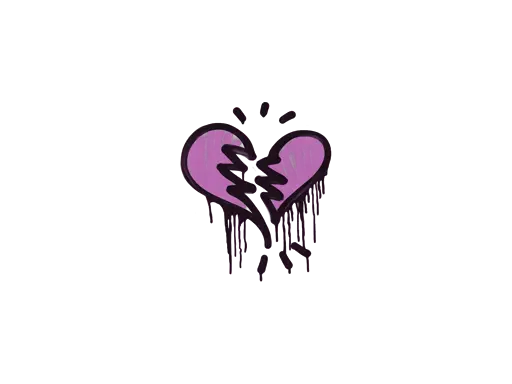 Sealed Graffiti | Broken Heart (Bazooka Pink)