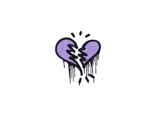 Sealed Graffiti | Broken Heart (Violent Violet)