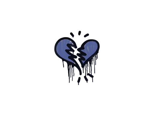 Sealed Graffiti | Broken Heart (SWAT Blue)