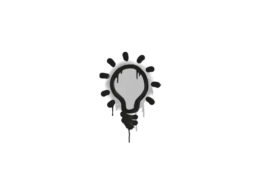 Sealed Graffiti | Lightbulb (Shark White)