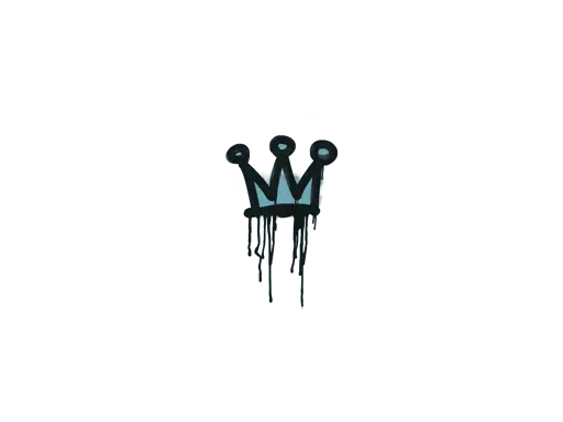 Sealed Graffiti | Little Crown (Wire Blue)