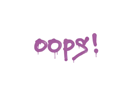 Sealed Graffiti | Oops (Bazooka Pink)