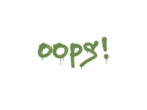 Sealed Graffiti | Oops (Battle Green)