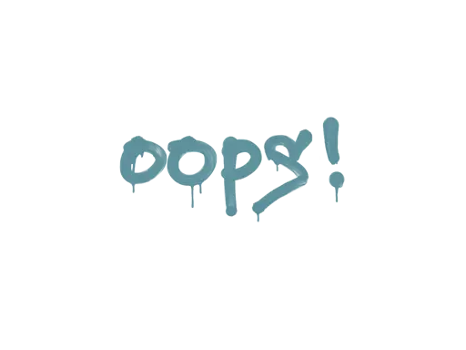 Sealed Graffiti | Oops (Wire Blue)