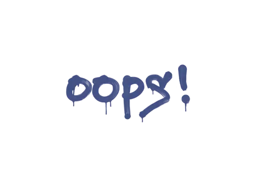 Sealed Graffiti | Oops (SWAT Blue)