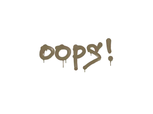 Sealed Graffiti | Oops (Dust Brown)