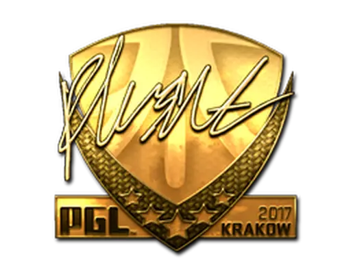 Sticker | flusha (Gold) | Krakow 2017