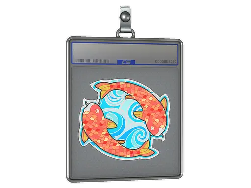 Sticker Slab | Twin Koi