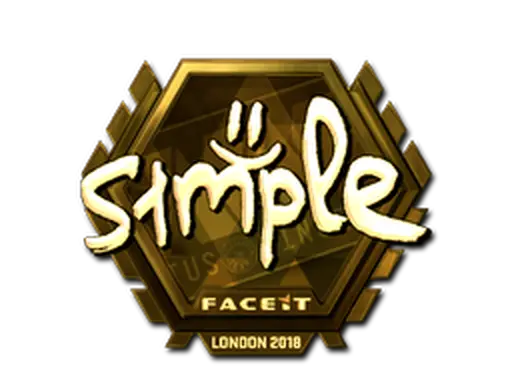Sticker | s1mple (Gold) | London 2018