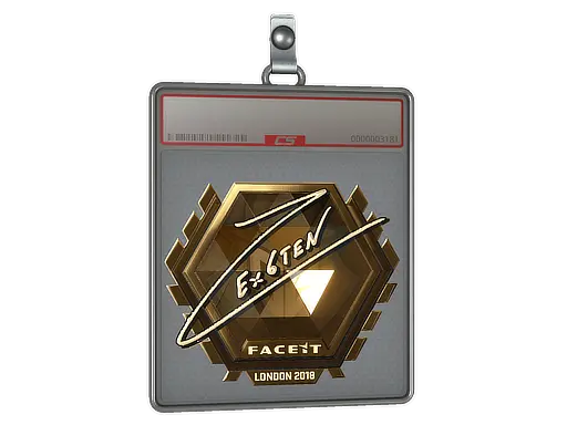 Sticker Slab | Ex6TenZ (Gold) | London 2018