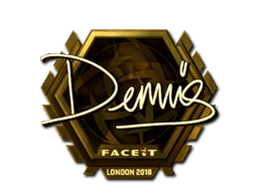 Sticker | dennis (Gold) | London 2018