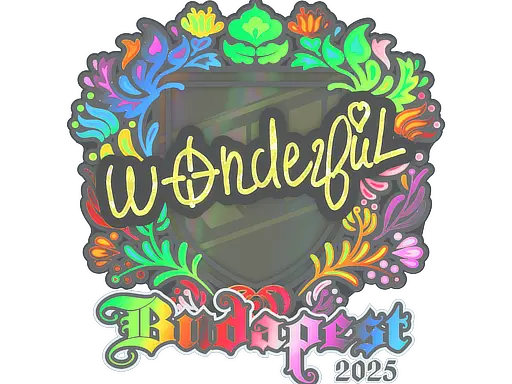 Sticker | w0nderful (Holo) | Budapest 2025