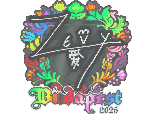 Sticker | zevy (Holo) | Budapest 2025