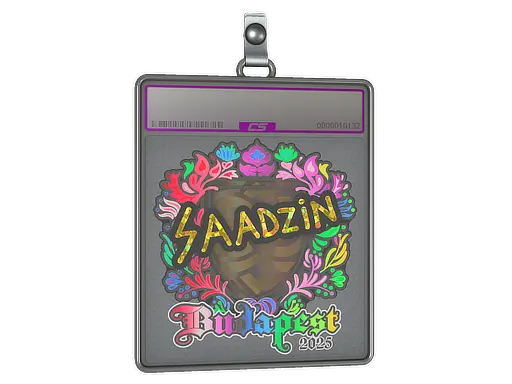 Sticker Slab | saadzin (Holo) | Budapest 2025