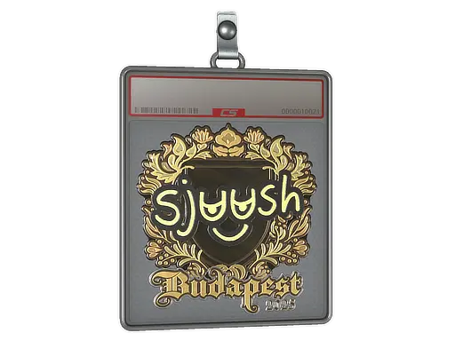 Sticker Slab | sjuush (Gold) | Budapest 2025